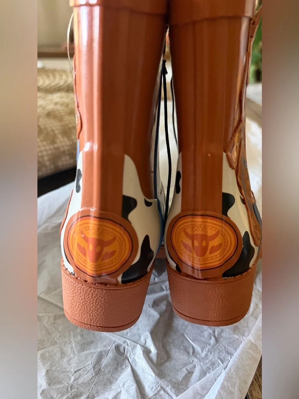 Disney Pixar toy story Cowboy Character Rain Boots - size 9 /10 NEW WITH TAGS